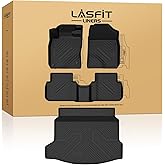 LASFIT Floor Mats & Trunk Mat for 11th Gen Honda Civic Hatchback 2026 2025 2024 2023 2022, All Weather Custom Fit TPE Car Floor Liners,1st & 2nd Row & Trunk Liner (Not for Hybrid)