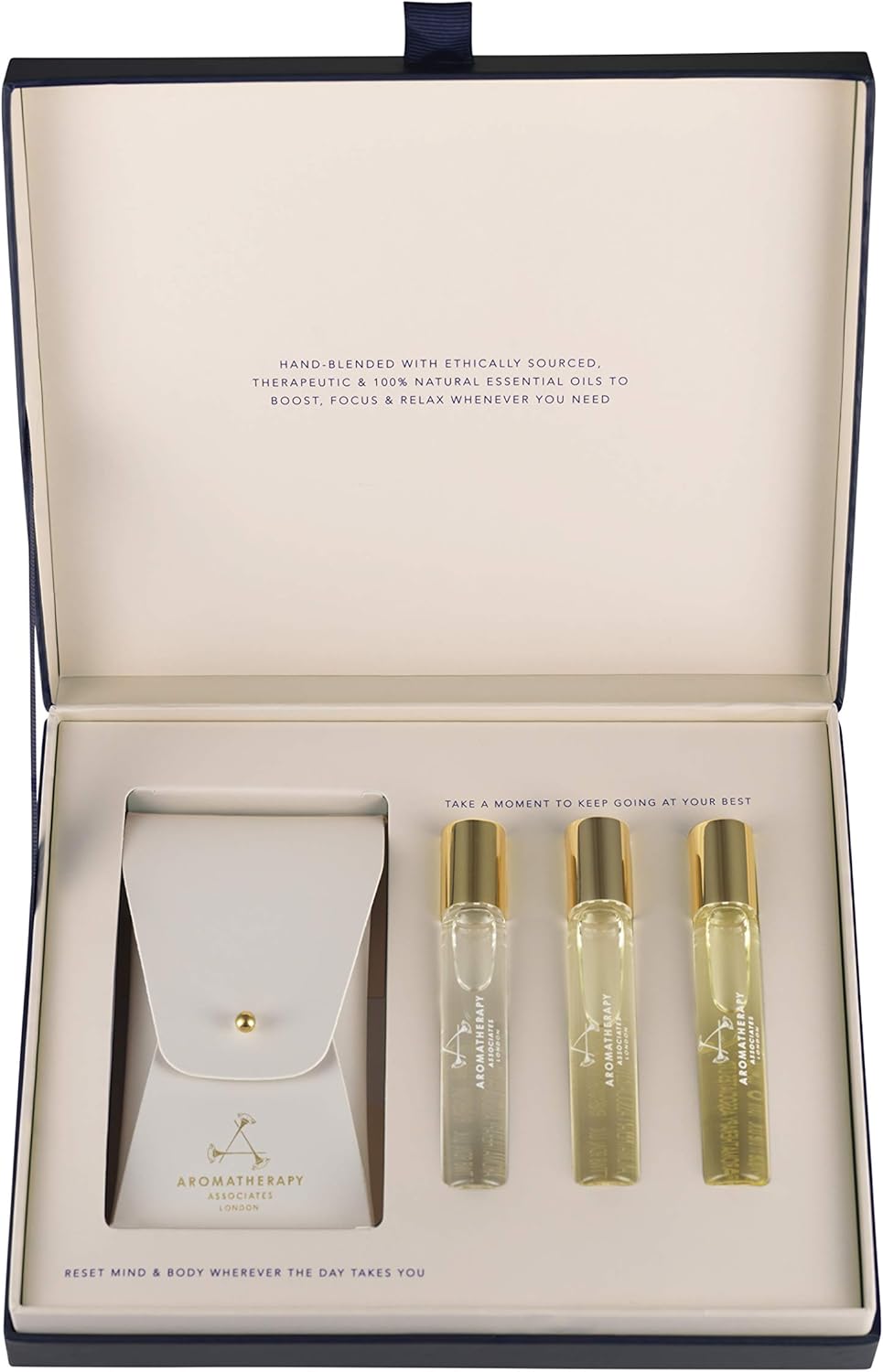 Aromatherapy Associates Moments To Pause Valentine Gift containing Revive Morning Roller Ball