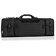 Savior Equipment Urban Warfare Tactical Double Long Gun Bag Case Backpack w/Pistol Handgun Case, Lockable Zipper, Padded Side Carry Strap, Available Length in 36" 42" 46" 51" 55"