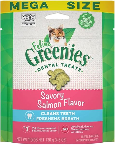 GREENIES CAT TREATS, FELINE VETERINARIAN-RECOMMENDED ADULT NATURAL DENTAL...