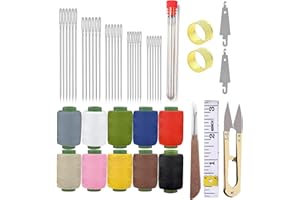 Obear 43-Piece Sewing Kit for Adults and Beginners,Big Eye Stainless Steel Sewing Needles Kit for Hand Sewing with Needle Threader and Seam Ripper
