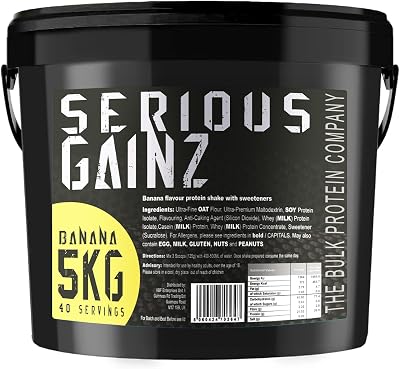 The Bulk Protein Company Serious Gainz Mass Gainer Banana 5 kg