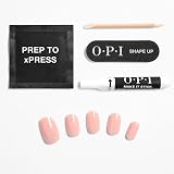 OPI xPRESS/ON Bubble Bath Short Round Nails with Glue - Nude Pink 30 Tips view 6