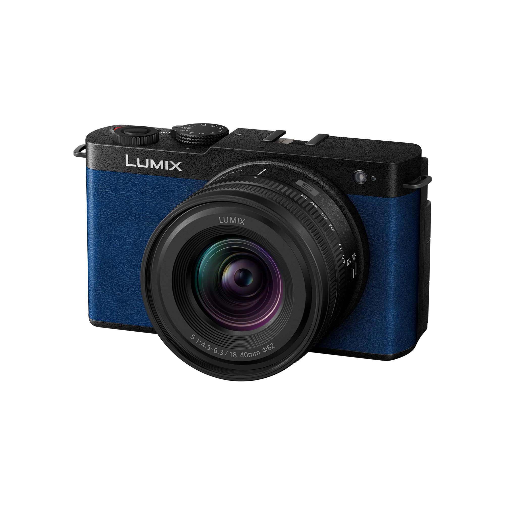 Panasonic Lumix DC-S9NE-A Videocamera mirrorless Full Frame Open Gate per vlogging, 24,2 MP, video 6K/4K, PDAF 779 punti, stabilizzazione dell'immagine, WiFi, Blu, con S-R1840E 18-40mm S Obiettivo
