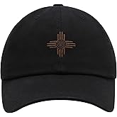 JPAK Zia Pueblo Solar Cross Symbol Premium Dad Hat Embroidered Cotton Baseball Cap ZiaCross Embroidery
