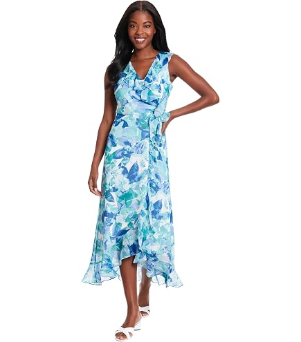 london times halter dresses Women's Midi Length Dress with Tie Back Event Occasion Guest of Bow Back at Amazon Women's Clothing store SHOES
