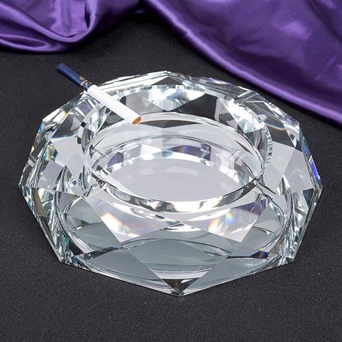 Ash Trays Ashtray Luxury Atmospheric Crystal Ashtray Silver Fashion
