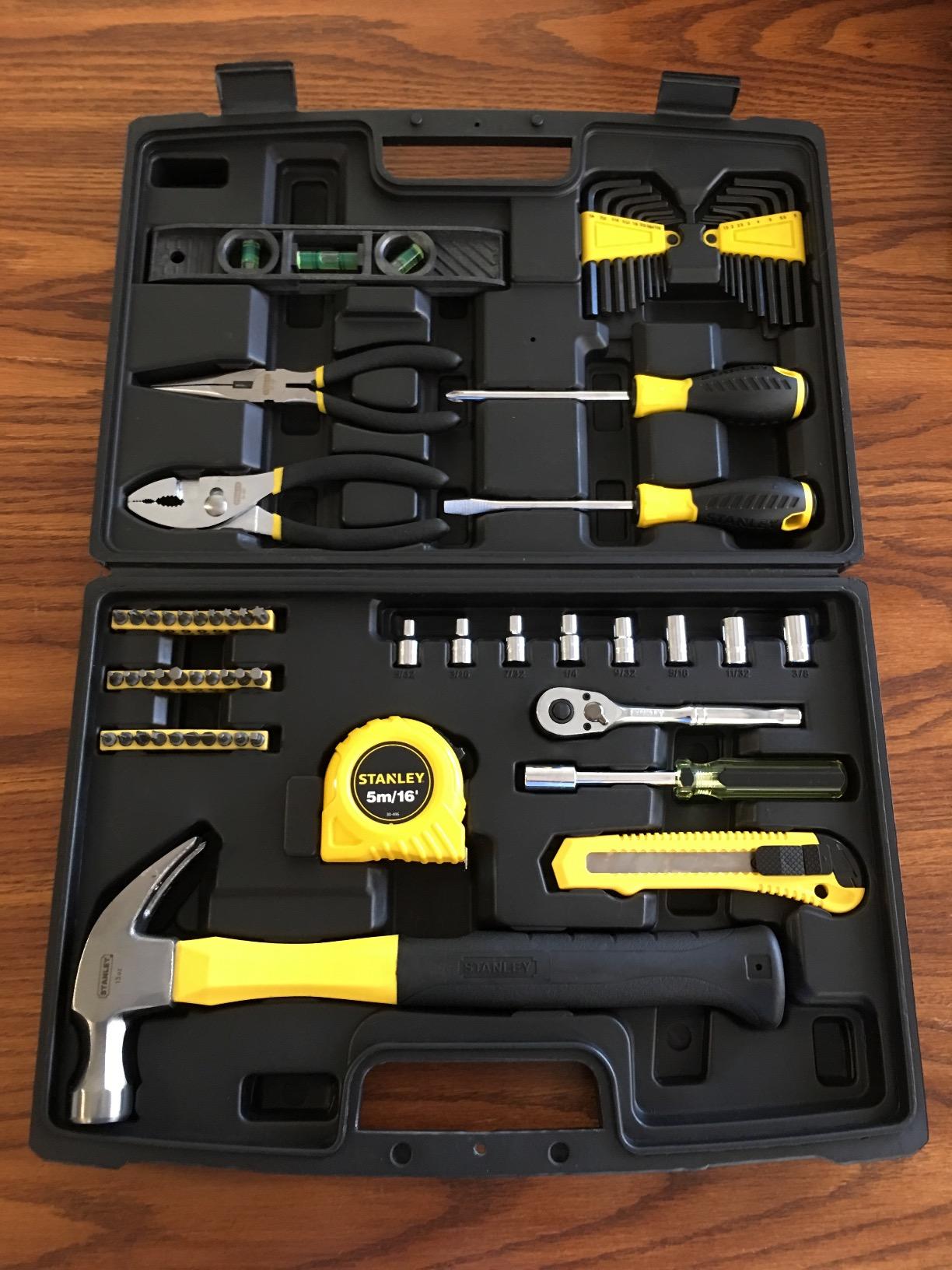 17/mo Finance STANLEY Tool Set, Home/Mechanics, 65 Piece (94248