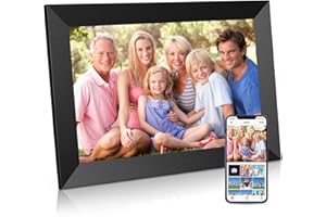 JAOKPO Uhale Digital Picture Frame WiFi 10.1 inch HD IPS Touch Screen Electronic Picture Frame Slideshow Smart Loop Digital Photo Frame with APP & SD Card Slot to Load Photos & Videos from Your Phone