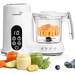 GROWNSY Baby Food Maker with Steam Basket, One Step