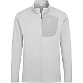 Pioneer Camp Mens Grid Fleece Jacket Full Zip Up Professional Mid Layer Outdoor Winter Thermal Sweatshirt with Chest Pocket