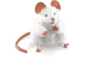 Folkmanis Mouse Hand Puppet, White
