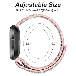 4 Pack Nylon Bands for Fitbit Versa 2 Bands/Fitbit