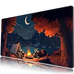 Cute Forest Desk Mat Large Mouse Pad Big Lofi