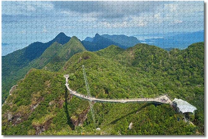 Amazon マレーシアランカウイスカイキャブブリッジ 大人のためのジグソーパズルキッズ1000ピース木製パズルゲームギフト用ホームデコレーション旅行のお土産 ジグソーパズル おもちゃ