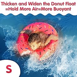 DMAR Pool Floats Donut Inflatables 23.4" Donut Pool