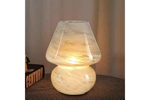MJ PREMIER Battery Operated Table Lamps Timer, Cordless Lamp with LED Bulb for Power Outage, Mushroom Lamp for Area No Plug, Decorative Lamp for Tabletop/Corner/Entryway/Stairway/Bathroom/Fireplace(Cloud)