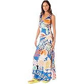 Maaji 2648 Long Dress Women Beachwear Bright Blue