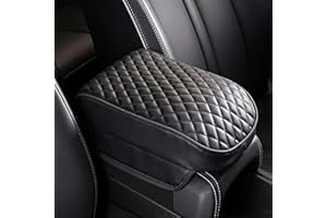 Car Armrest Cushion for Vw Multivan Touran Tiguan Touareg 2003-2025, Universal Leather Center Console Pad Premium Comfort Cov