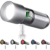 NEEWER Basics RGB Photography Flashlight, 4 Colors/20 GOBO Filters/CRI95+/7500mAh, 10W 6300K Portable LED Video Spotlight Pat