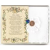 Wedding Handkerchief Poetry Hankie - Options for Entire Wedding Party & Family | Wedding Keepsake, Beautiful Poem | Long-Lasting Memento | Includes Gift Storage Box