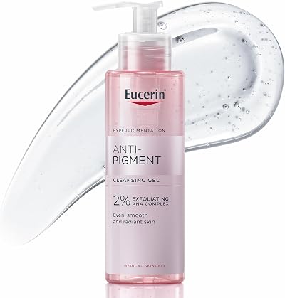 Eucerin Anti-Pigment Cleansing Gel 200ml - Exfoliating Brightening Face Wash