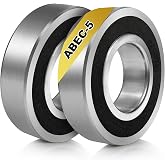 BBMB 6206-RS Double Rubber Seal Deep Groove Ball, P5 High-Precision and Strong Torque Performance, 30x62x16mm Chrome Steel Bearings (2Pack)