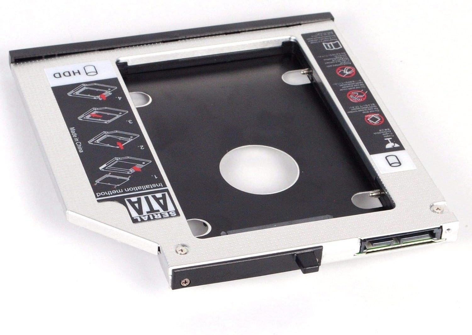 RGBS 2nd 9.5mm HDD SSD Hard Drive Caddy Adapter for Lenovo Thinkpad T400、T400s;T500、W500;T410、T410s、T410i、T410si、T420s、T420si、T430s、T430si - Image 5