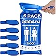 DIBBATU Disposable Urine Bags for Women, 6/12PCS Female-Friendly Travel Urinal Bags, 900ML Pee Bags for Travel for Women/Men, Emergency Unisex Camping Pee Bags for Hiking, Road Trip, Traffic Jam