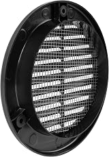 Vent Systems Ø100 mm Round Soffit Vent Cover Pack 2 Black with Mounting Neck view 9