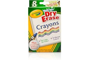 Crayola Lot de 8 crayons effaçables à sec