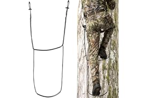 PUNCHMAN Climbing Stick Aider for Hunting - UHMWPE Single Step Aider,Cable Aiders for Climbing Sticks,Hand-Braided Lightweight Rope Ladder Tree Stand Step,Load-Bearing up to 800 Lb Climbing Aider