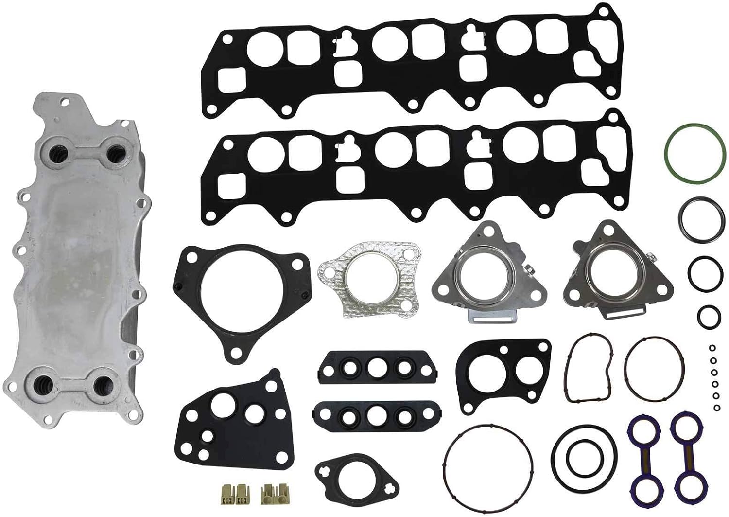 Gasket Set and Oil Cooler for Engine Code OM642.xxx 280 300 320 350 CDI