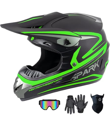 Woljay Motorcycle Motocross Off Road Full Face Helmet ATV Dirt
