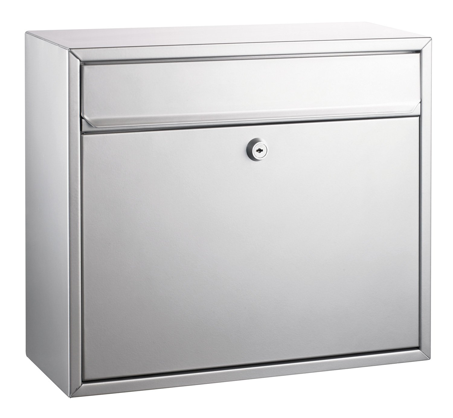Alco 8601 Mail Box Varnish 31 x 36 x 15 cm Silver, Silver, 31 x 36 x 15 cm