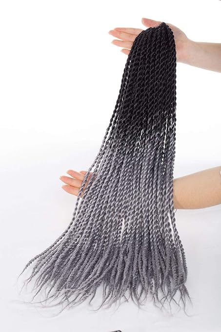 Ombre Senegalese Twist Kanekalon Synthetic Crochet Braiding Hair 3