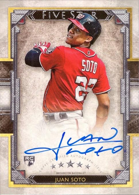 Amazon 2018 Topps Five Star Baseball FSA JSO Juan Soto Certified 