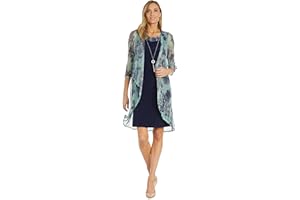R&M Richards Womens Elegant Jacket Dress Set