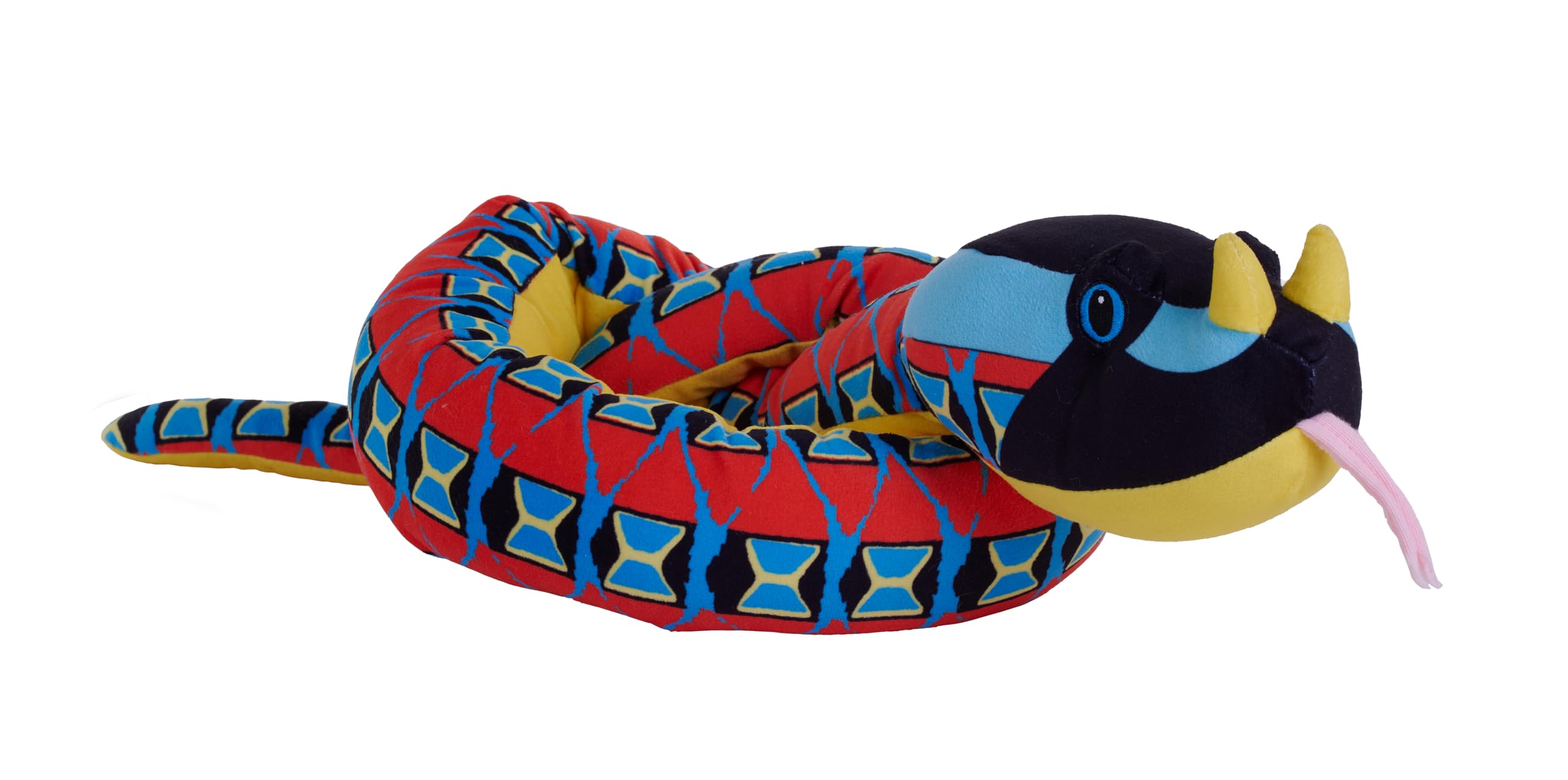 Wild Republic Snakes Eco Rhino Viper, Stuffed Animal, 54 Inches, Plush Toy, Fill is Spun Recycled Water Bottles, Eco Friendly