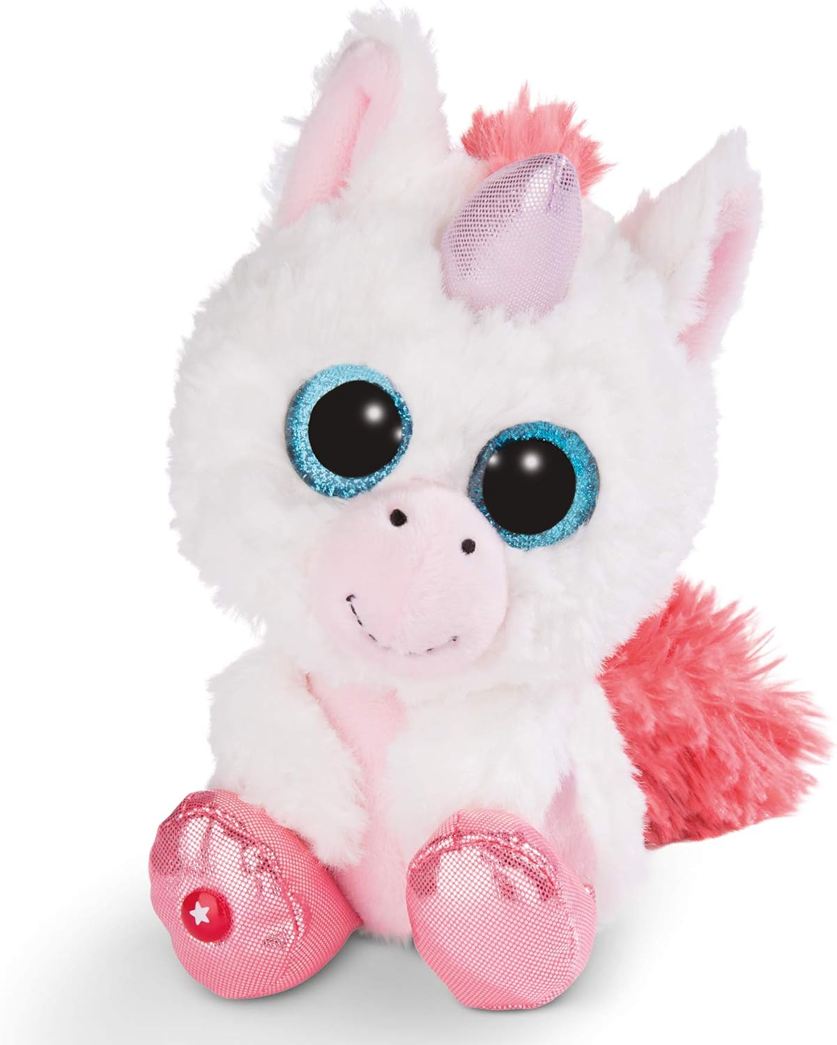 NICI GLUBSCHIS Cuddly toy Unicorn Milky-Fee 15cm, White/Pink, 15 cm