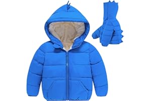 UNICOMIDEA Toddler Boys Girls Winter Coats Hooded Warm Puffer Jacket for Baby Outwear 6M-4T