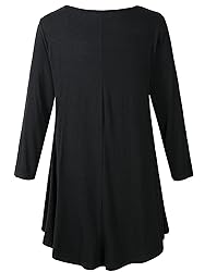 Veranee Women's Plus Size Swing Tunic Top 3/4