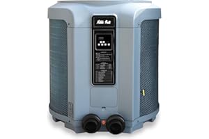 XtremepowerUS 53,000 BTU Heat Pump Titanium Super Quiet Swimming Pool Heat Pump Pool & Spa Heater Digital Display