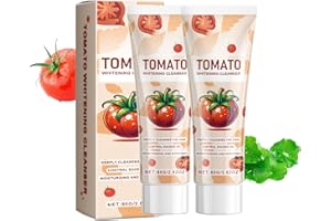 Tomato Facial Cleansing Milk - Gentle Deep Pore Cleanser for Oily & Combination Skin, Oil Control Pore Minimizing, Brightenin