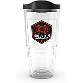 Tervis MLS Houston Dynamo FC - Primary Logo Made in USA Double Walled Insulated Tumbler Travel Cup Keeps Drinks Cold & Hot, 24oz, Classic