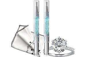 CERTIFIED MOISSANITE DIAMONDS CMD AUTHENTIC AND EXQUISITE JEWELRY No Rinse Jewelry Cleaner Pen for Moissanites & Diamonds/Non Toxic All Natural/Safe for All Gemstones/ 2 Pack/Made in the USA/On-the-go Travel Jewelry Cleaning Stick