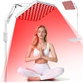 SUXIO Red Light Therapy for Face &amp; Body, 165 Red LED Therapy Lamp, Red Light Therapy Panel with Remote, Deep 660nm - 820nm Near Infrared Light Therapy for Body