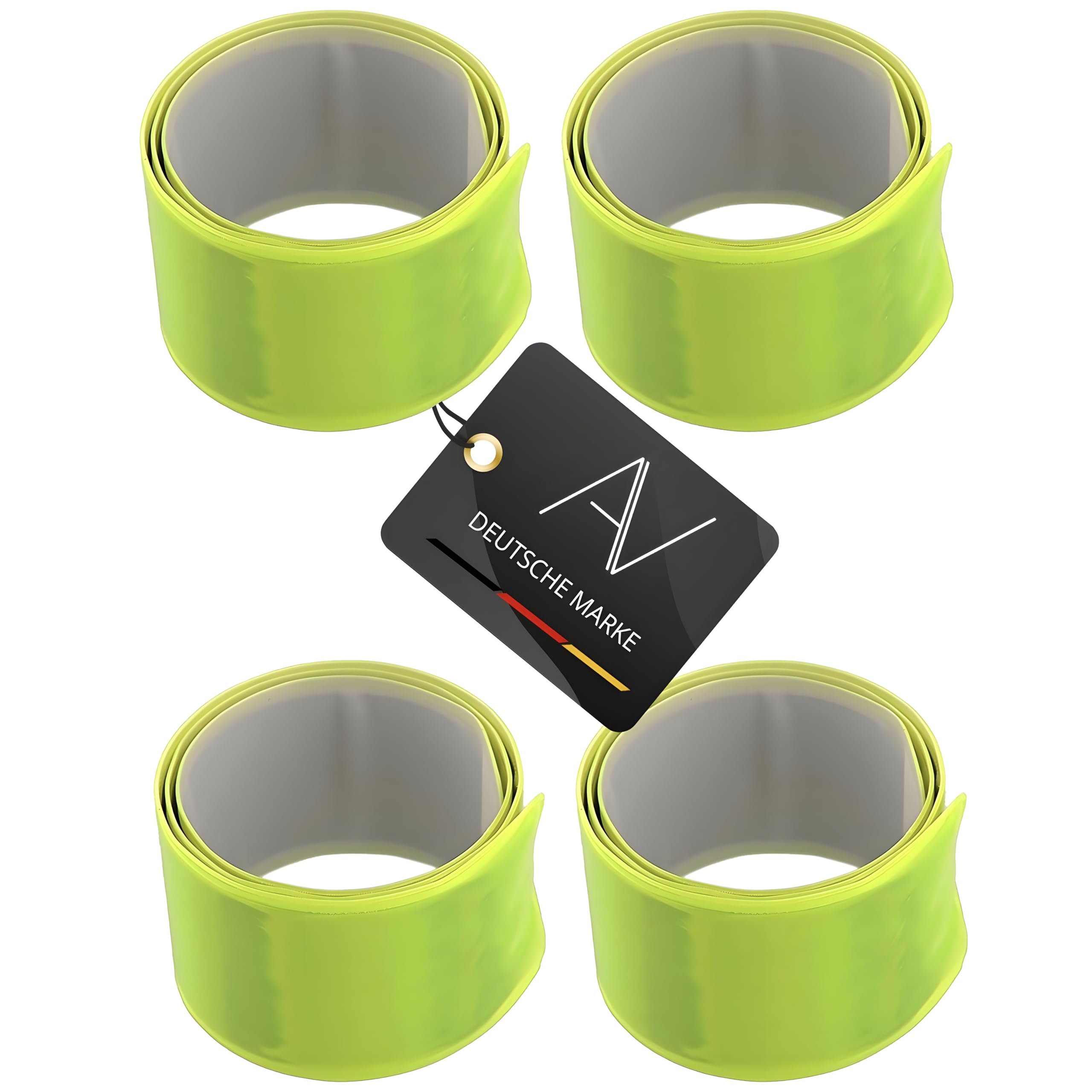 AVANA Reflective Band Reflective Snap Bracelet Safety Jogging Cycling Running Children Light Band Set of 4