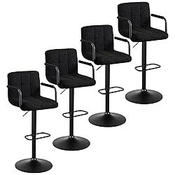 Furniliving Bar stools Set of 4, Bar stools, Swivel