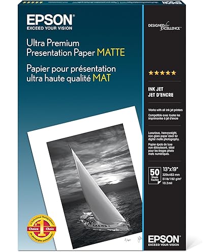 Amazon.com : Epson Matte Paper - Heavyweight, Super B size, 13 x
